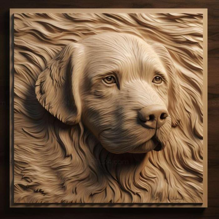 Nature and animals (Dog 4, NATURE_6568) 3D models for cnc